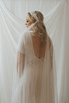 JONI Beaded Vintage Lace Juliet Veil