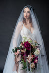 CLAIRE Extra Long Blusher Bridal Drop Veil