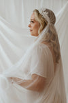 JONI Beaded Vintage Lace Juliet Veil