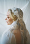 JONI Beaded Vintage Lace Juliet Veil