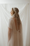 JONI Beaded Vintage Lace Juliet Veil