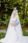 CLAIRE Extra Long Blusher Bridal Drop Veil