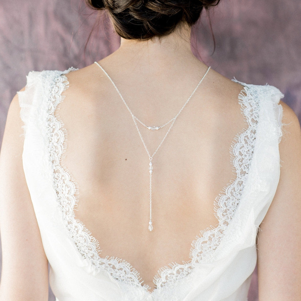 Buy Wedding Back Necklace, Pearl Back Chain, Y Back Pendant, Rose Gold  Necklace, Lariat Backdrop Chain, Bridal Outfit Jewelry, Gift for Bride  Online in India - Etsy