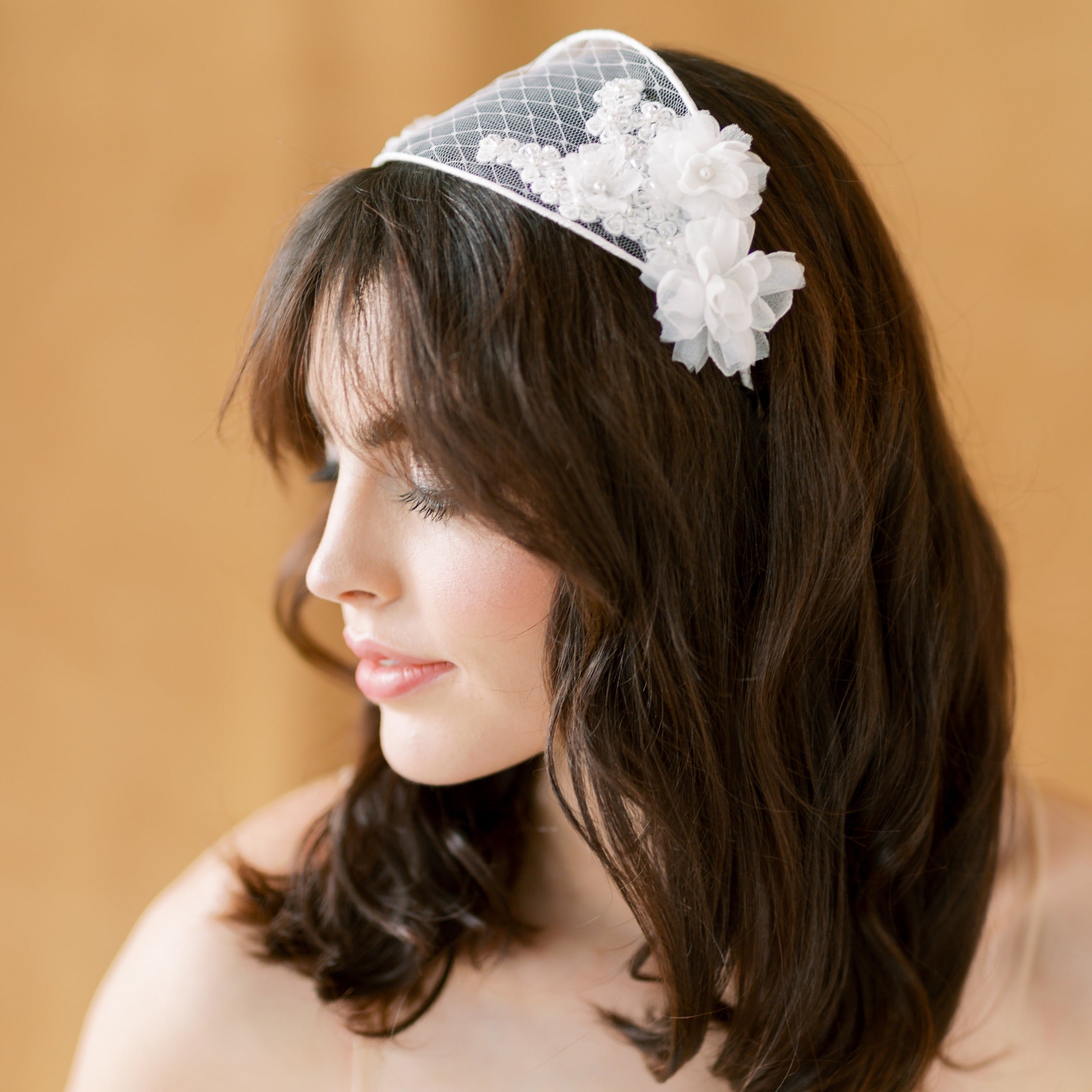 ELOISE Silk Flower Double Headband Coronet – Blair Nadeau Bridal